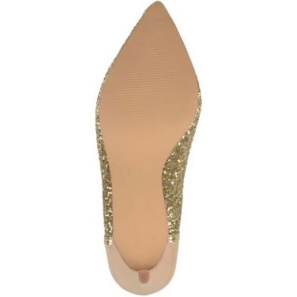 JOURNEE COLLECTION Womens Pink Mesh Kalani Toe Stiletto Slip On Pumps Shoes 9 M - Picture 4 of 5